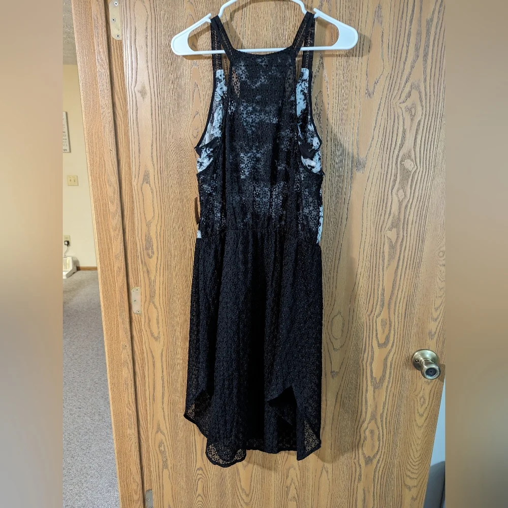 Rachel Roy Memory Motel Black Sleeveless Eyelet Dress, Size Medium, NWT - Picture 3 of 4